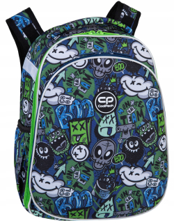 CoolPack viackomorový školský batoh, čierny, viacfarebný, 25 l